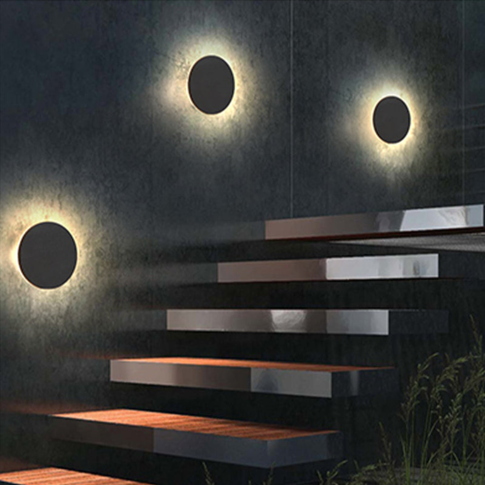 Minimalist LED Outdoor Wall Light | Round & Square Design for Porch & Entryway