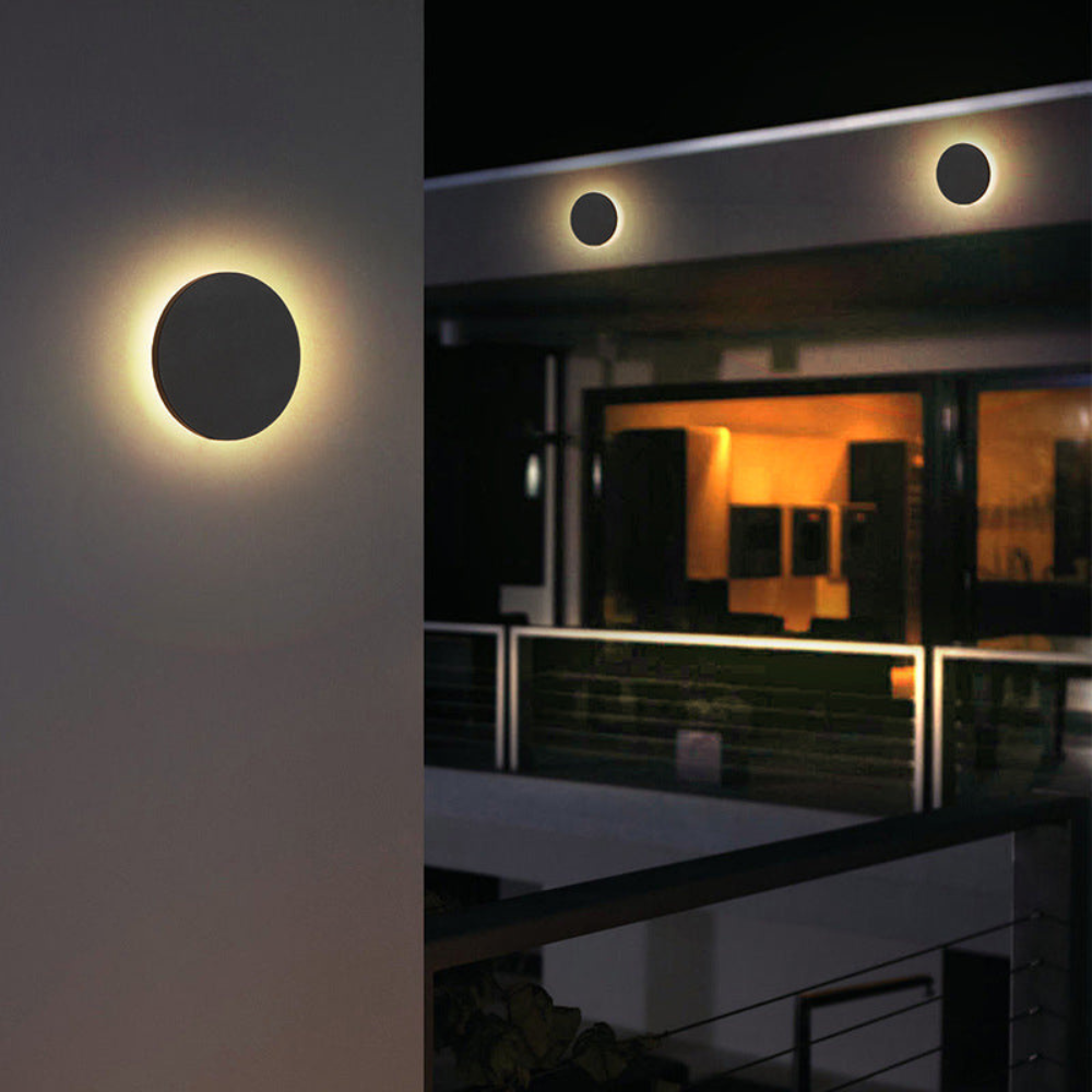 Minimalist LED Outdoor Wall Light | Round & Square Design for Porch & Entryway