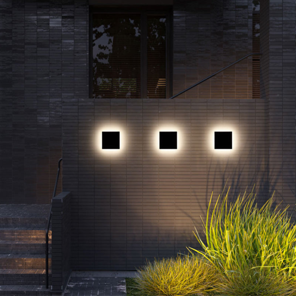 Minimalist LED Outdoor Wall Light | Round & Square Design for Porch & Entryway