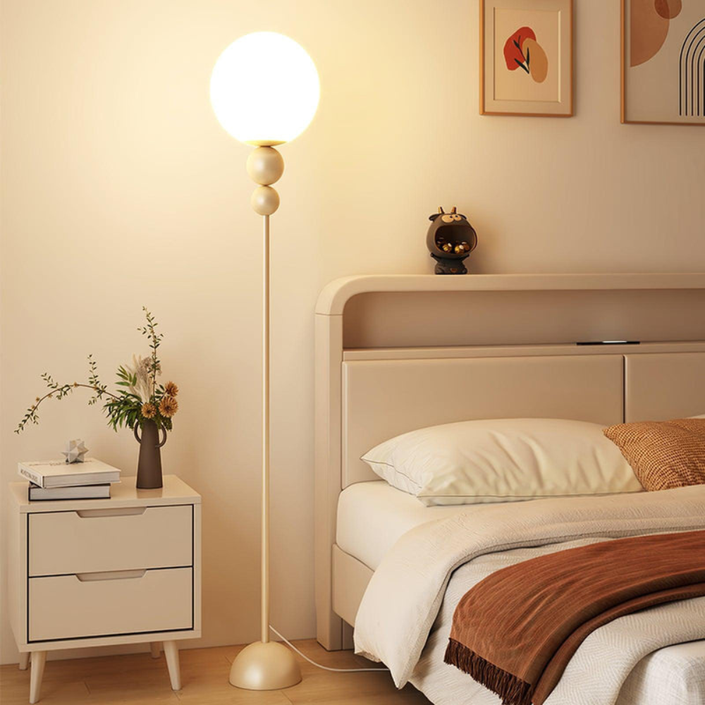 Minimalist Round Floor Lamp | Modern Standing Light for Living Spaces