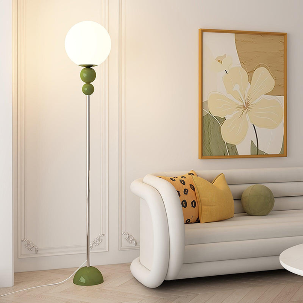 Minimalist Round Floor Lamp | Modern Standing Light for Living Spaces