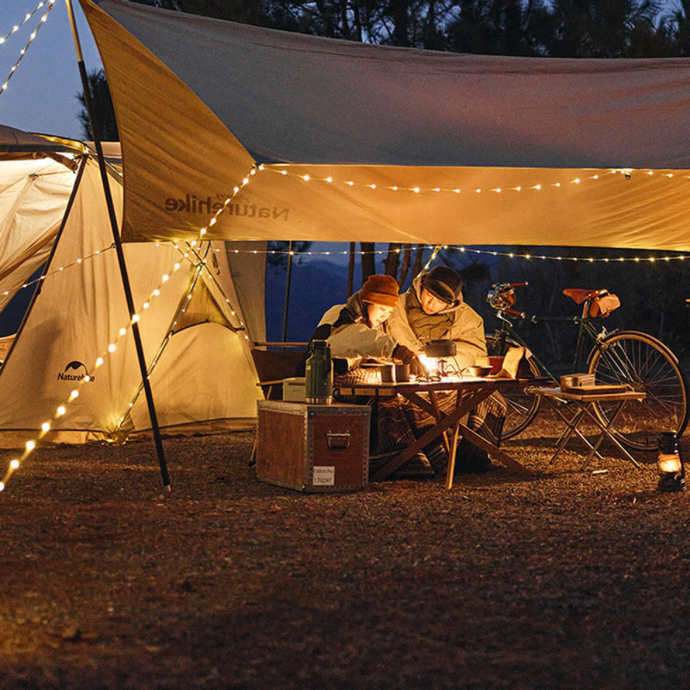 Outdoor Waterproof String Light | Modern Compact Disc Design