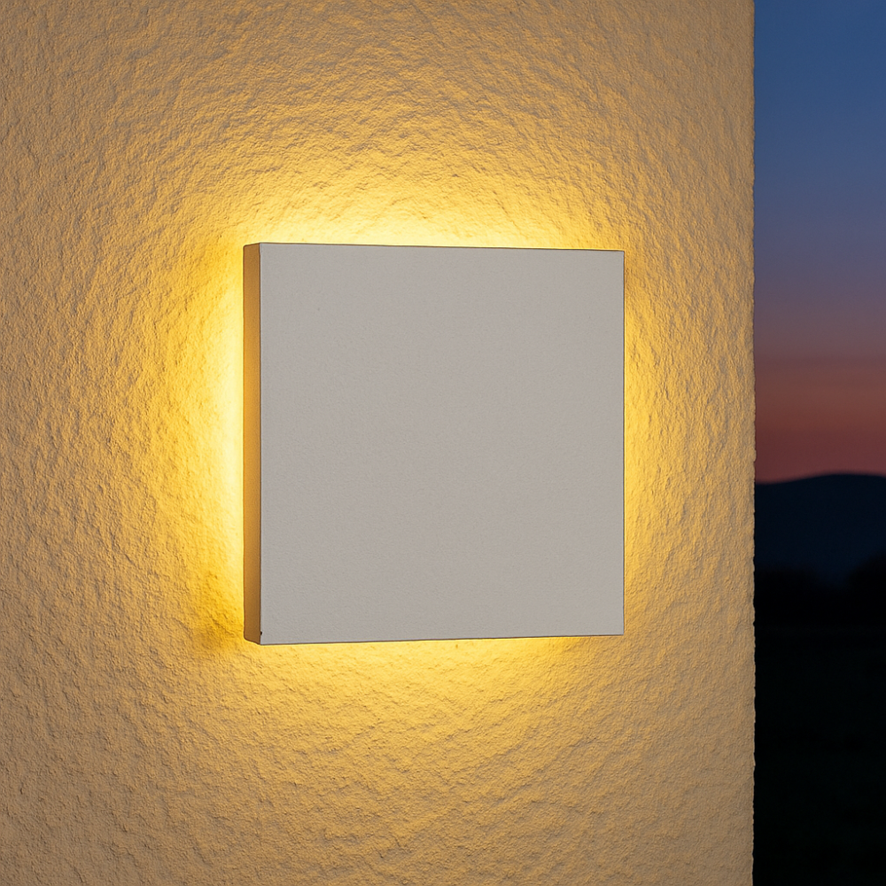 Minimalist LED Outdoor Wall Light | Round & Square Design for Porch & Entryway