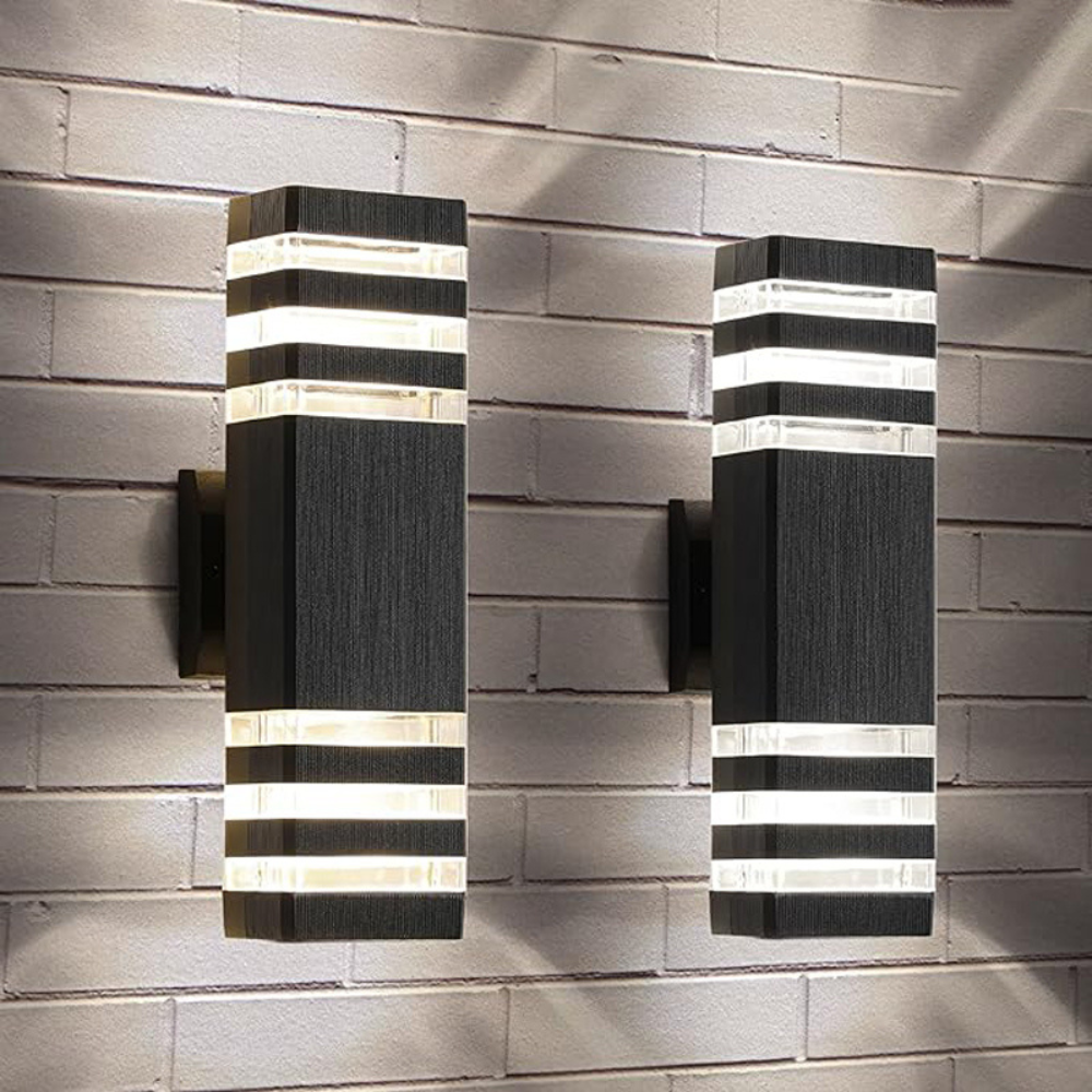 Modern Up Down LED Wall Light | Waterproof Outdoor Sconce for Porch, Garden & Entryway