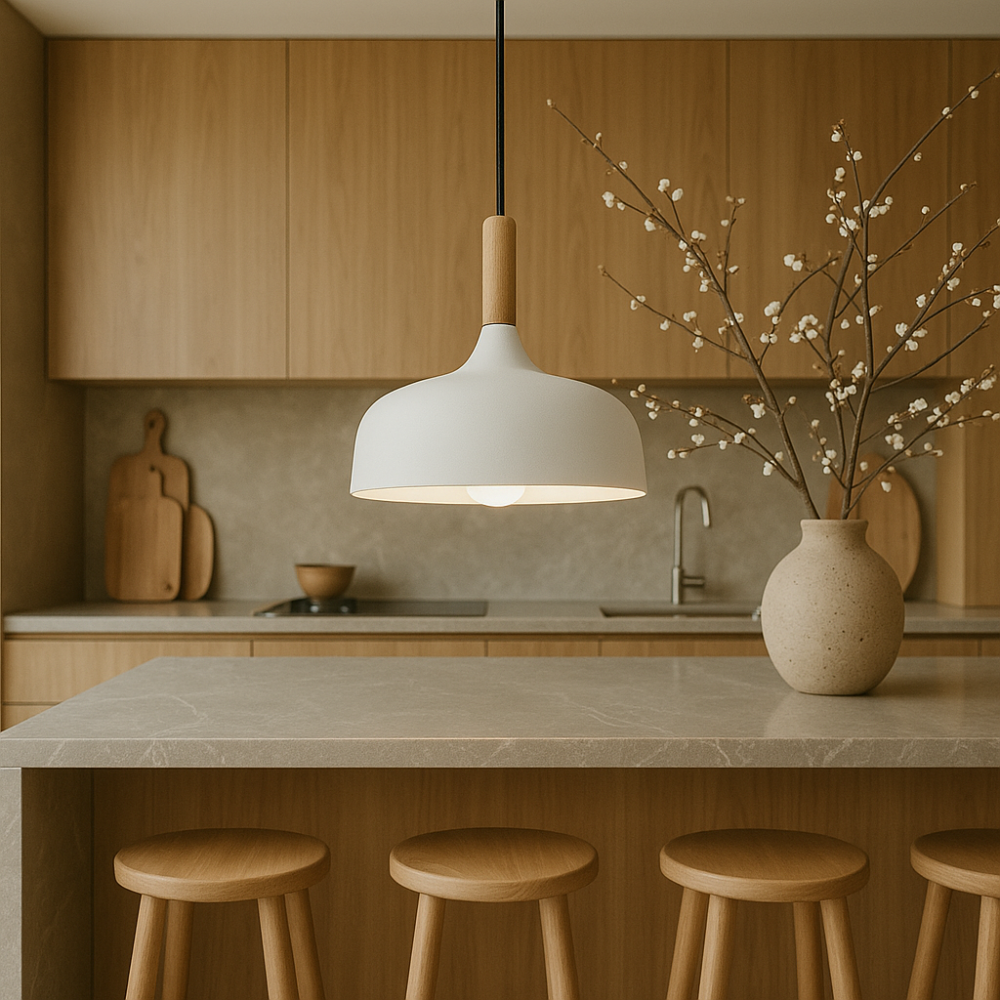 Living Room Black Pendant Light | Modern Nordic Design