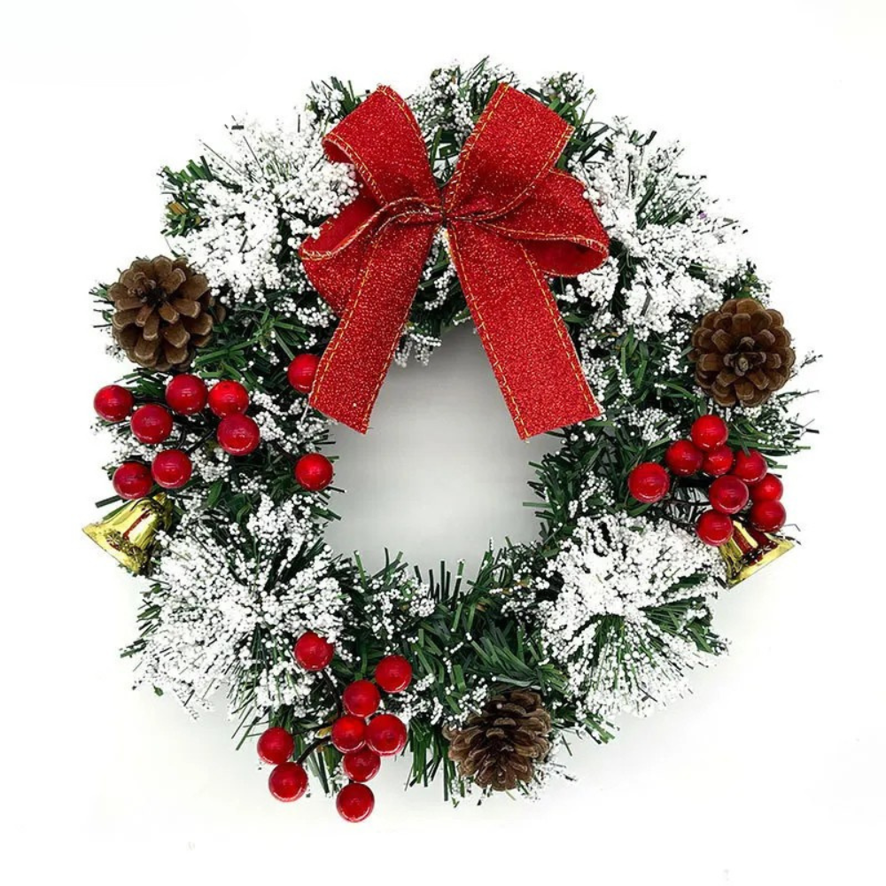 Christmas Wreath | Pinecone and Berry Decoration