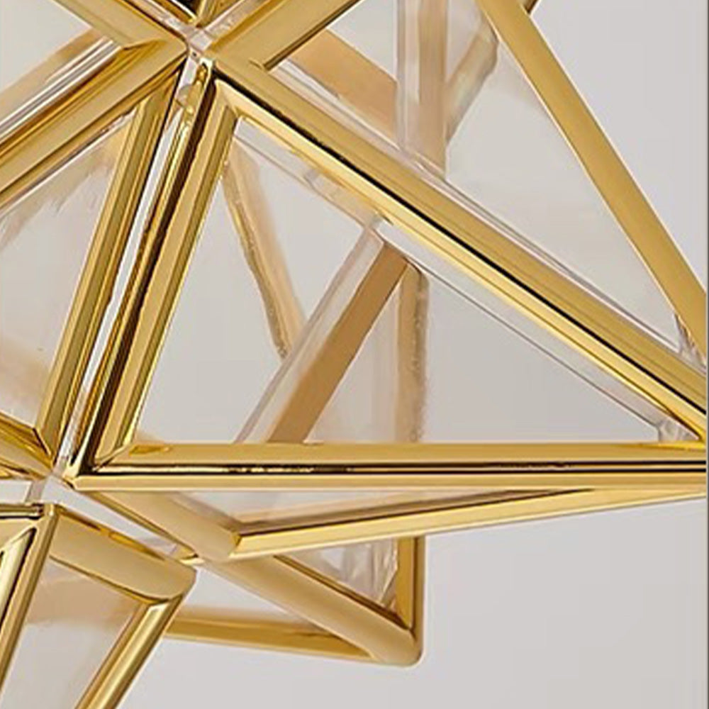 Ceiling Light | Star Shape Geometric Semi-Flush Fixture