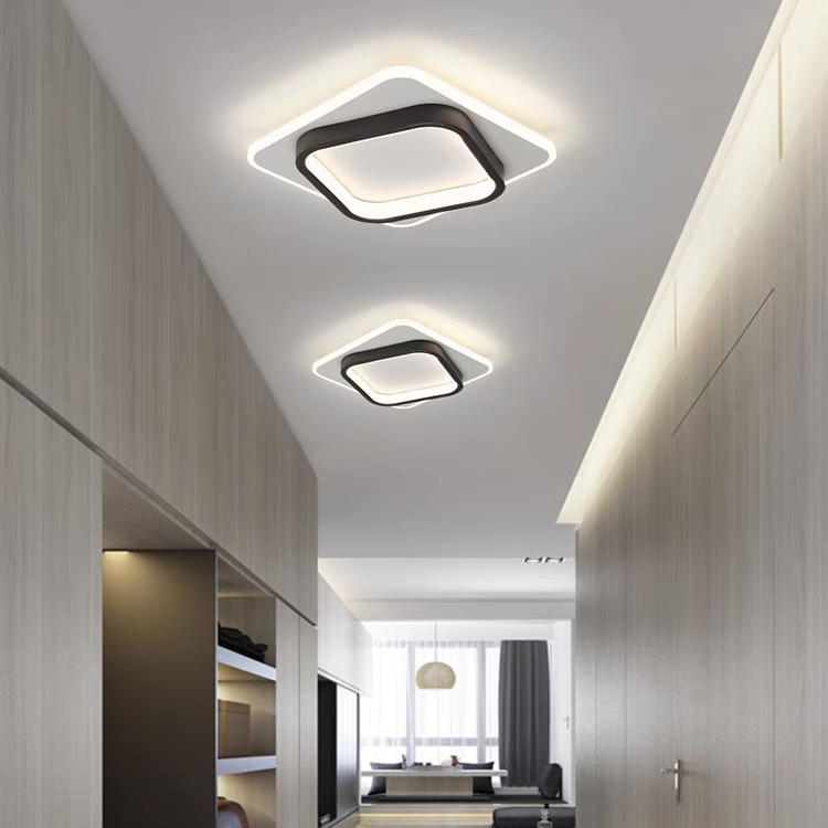 Ceiling Light | Geometric Square LED Fixture