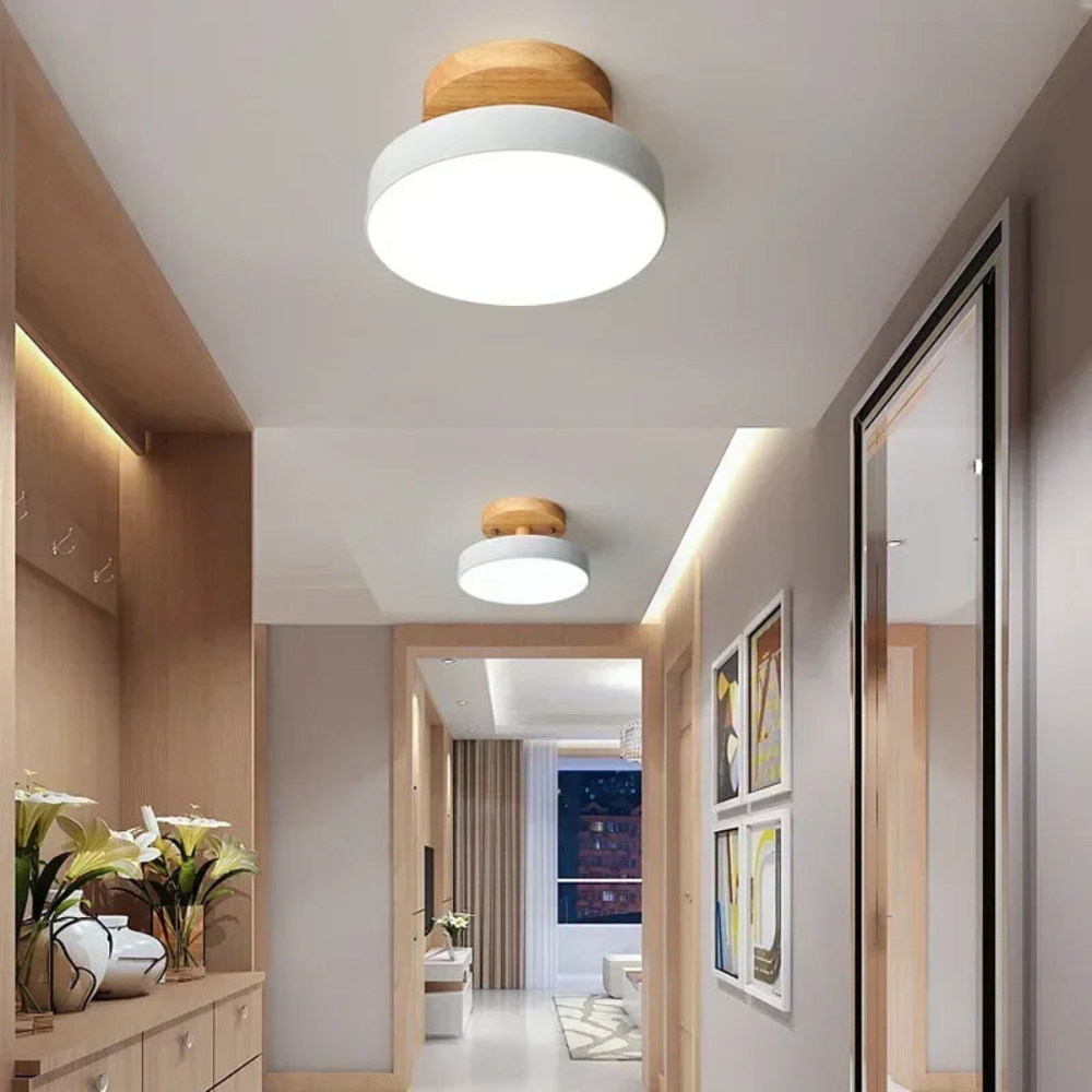 Round Ceiling Light | Nordic Style Fixture for Entryways, Dining Areas, and Bathrooms