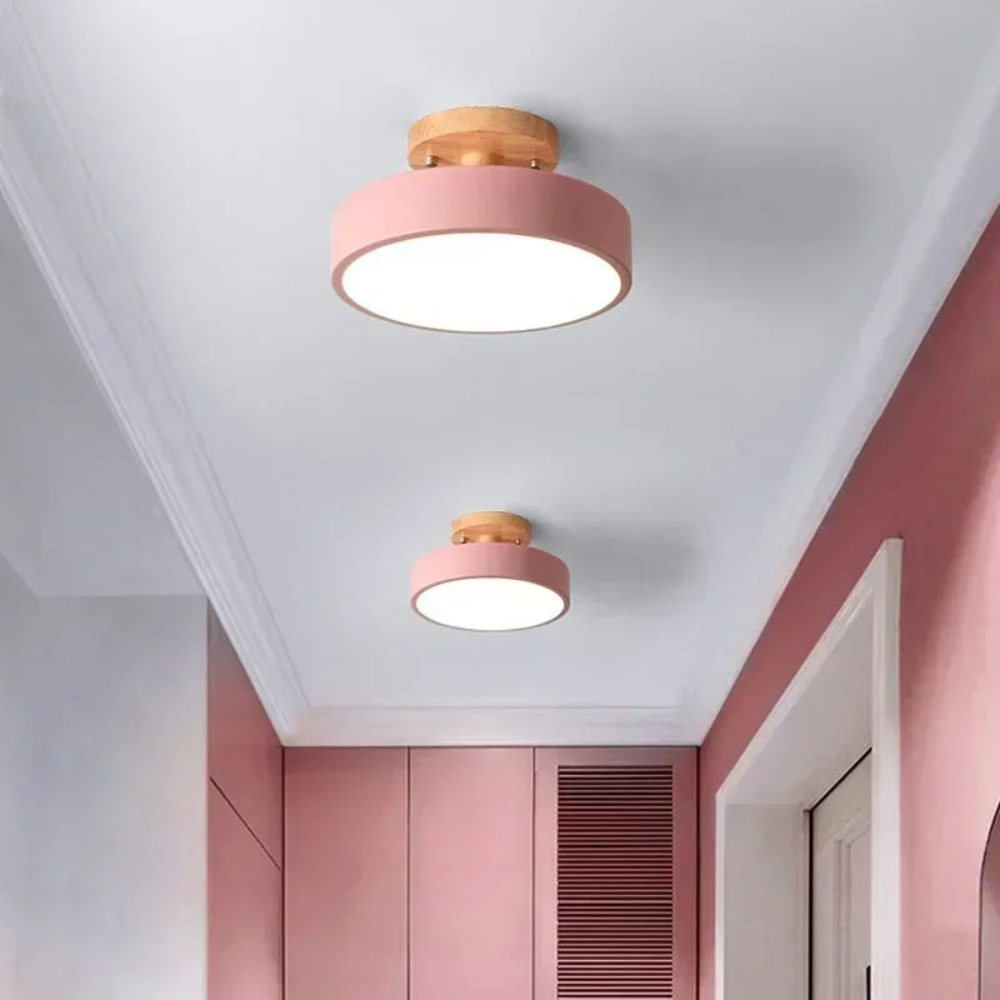 Round Ceiling Light | Nordic Style Fixture for Entryways, Dining Areas, and Bathrooms