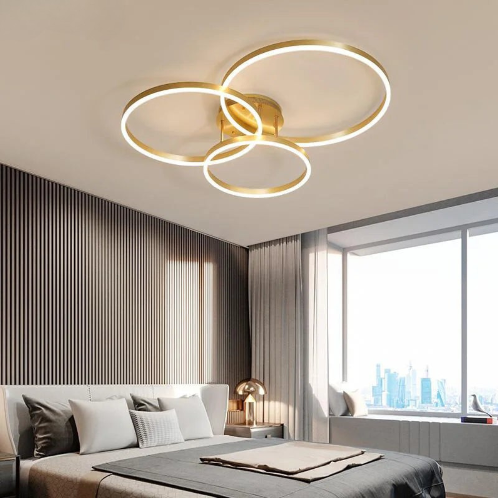 Ring Ceiling Light | Nordic Style Circular Chandelier for Living Rooms and Bedrooms