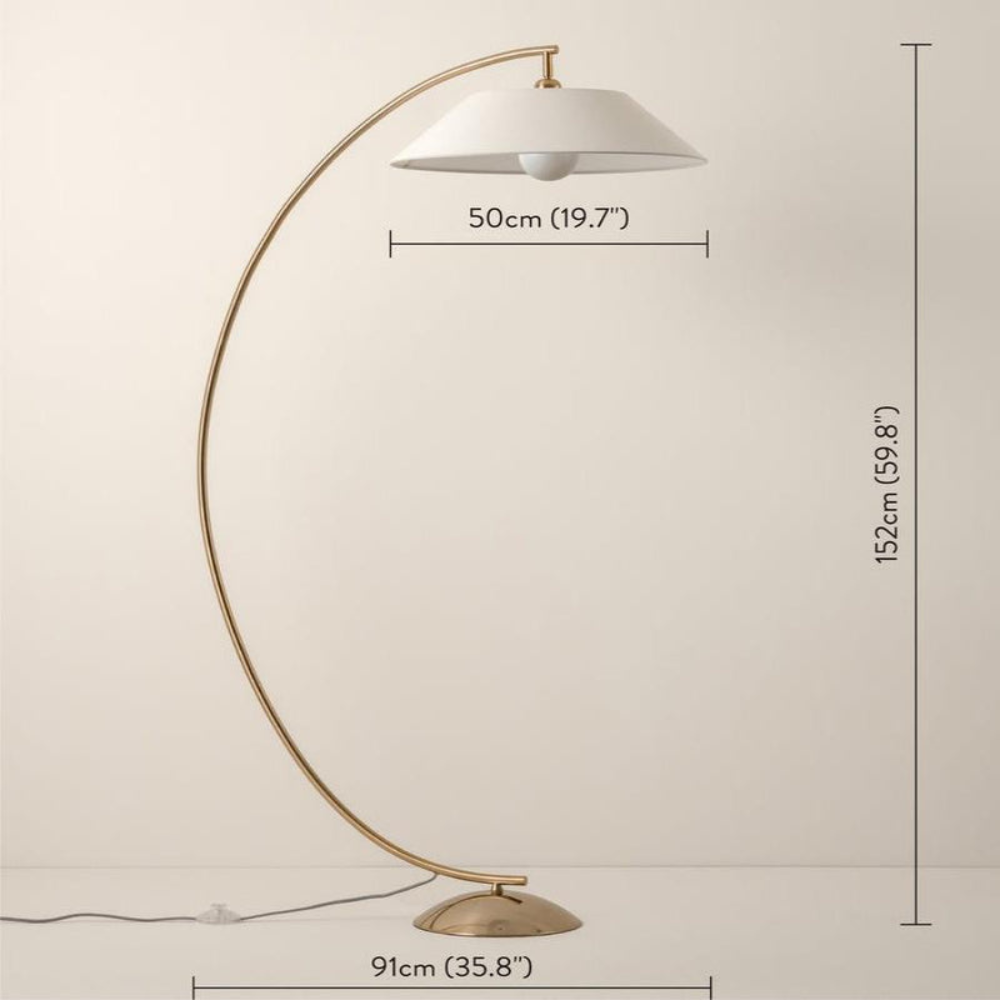 Modern Sculpted Floor Lamp | Flowing Silhouette Standing Light