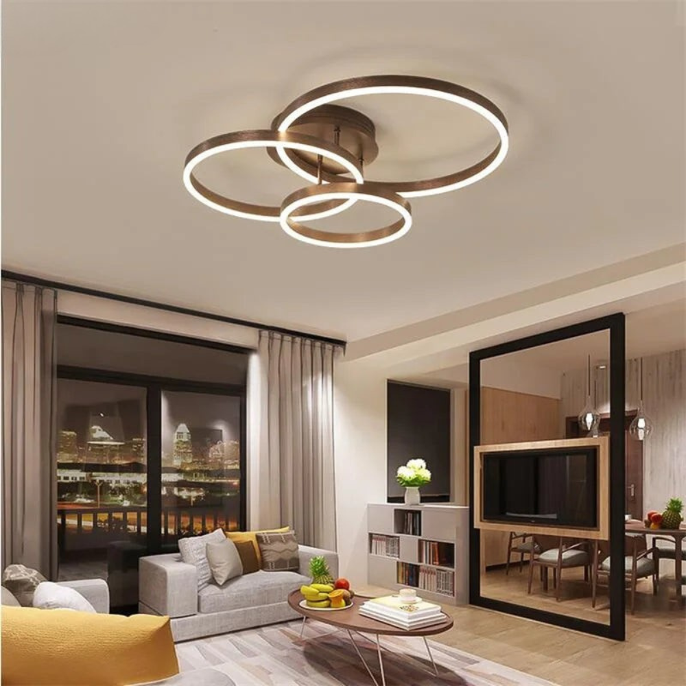 Ring Ceiling Light | Nordic Style Circular Chandelier for Living Rooms and Bedrooms