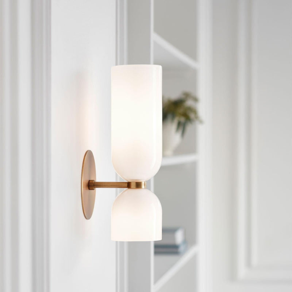 Modern Wall Sconce | Bedroom LED Wall Lamp with Sleek Rounded Design