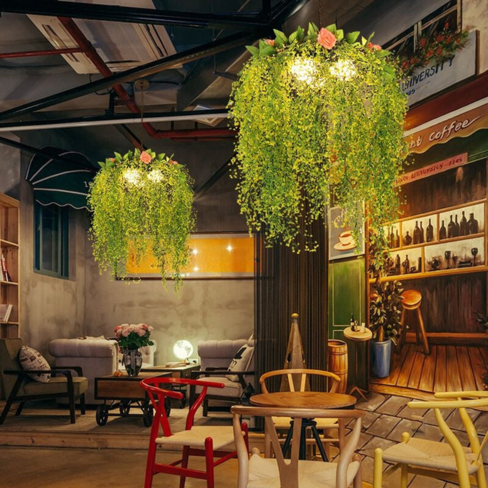 Decorative Pendant Light with Natural Plant-Inspired Design | Artistic Lighting for Living Rooms