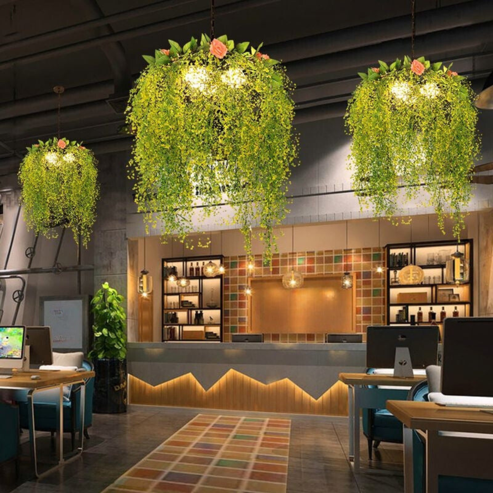 Decorative Pendant Light with Natural Plant-Inspired Design | Artistic Lighting for Living Rooms