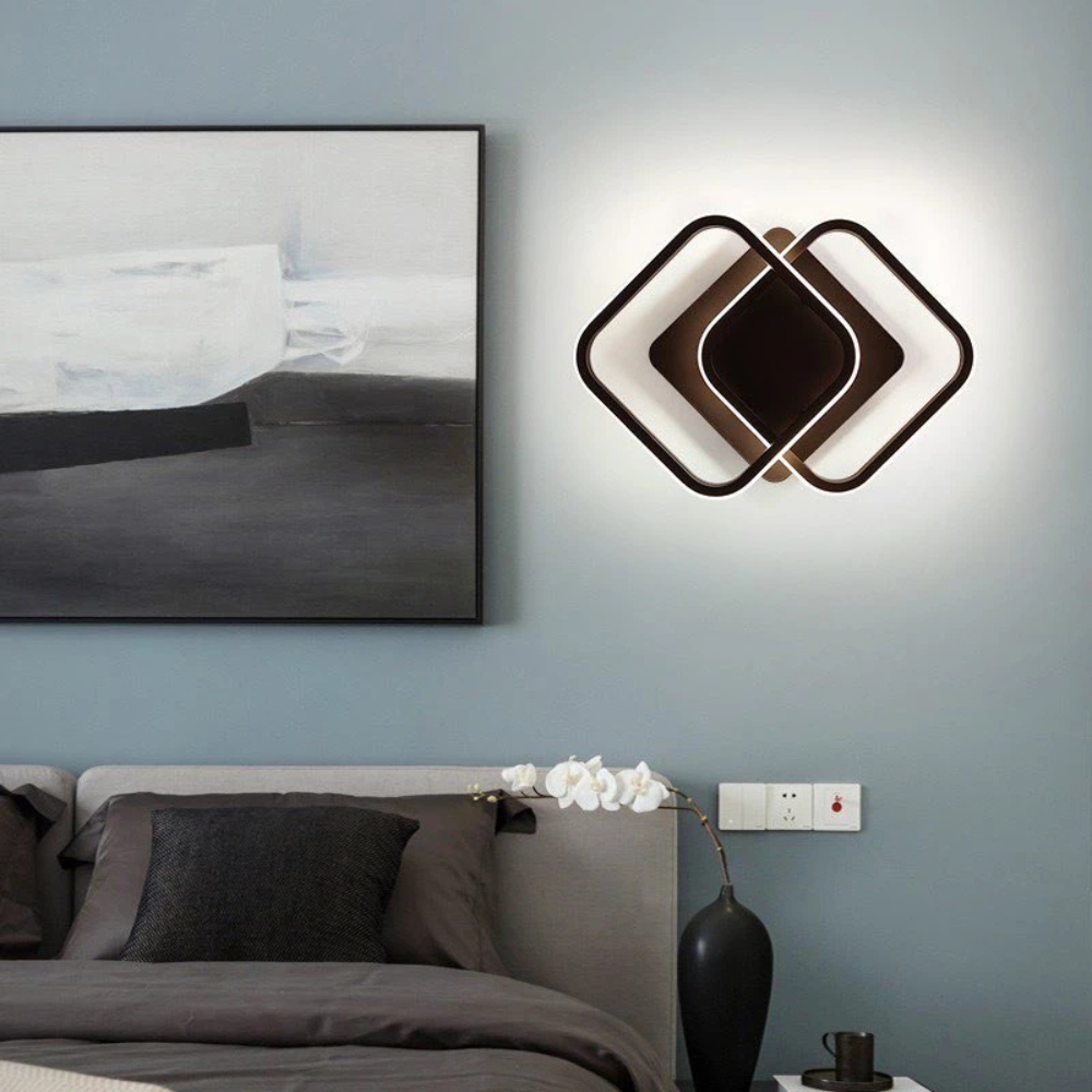 Ceiling Light | Modern Two-Ring LED Fixture for Hallways and Offices