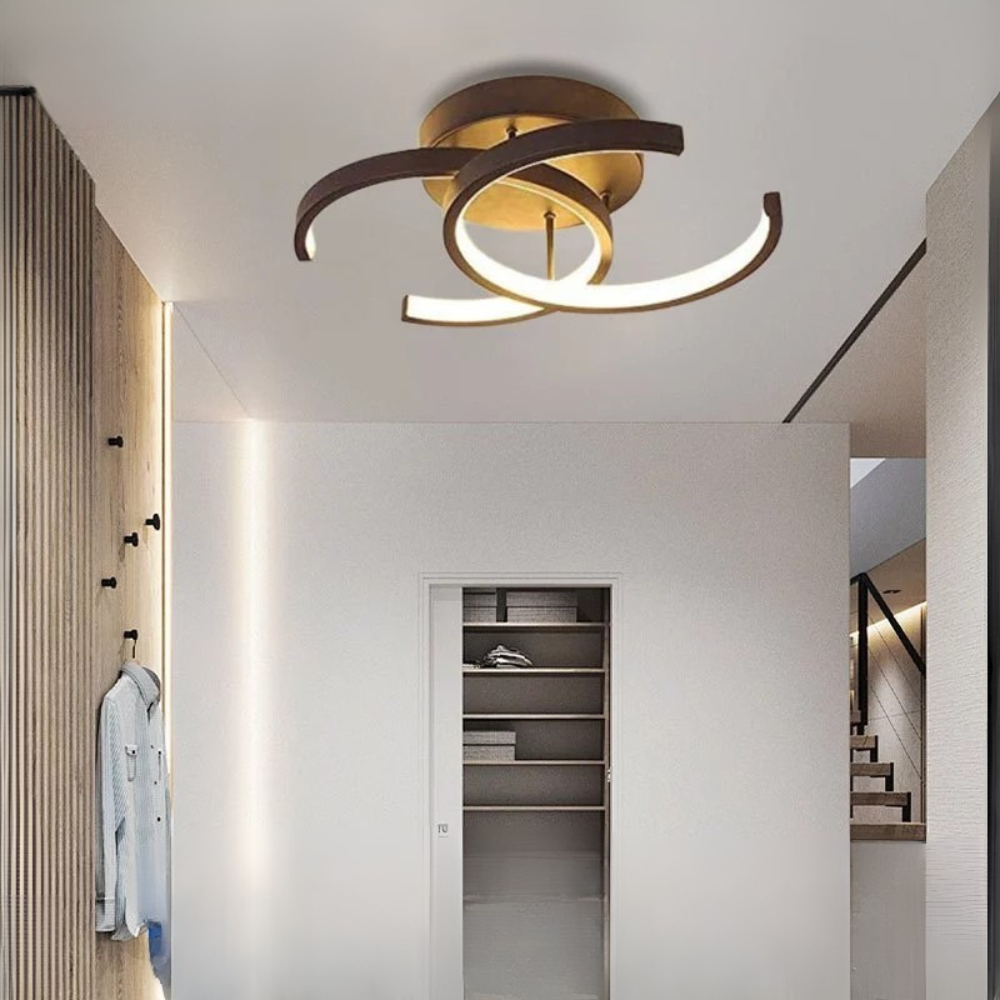 Ceiling Light | Modern Two-Ring LED Fixture for Hallways and Offices