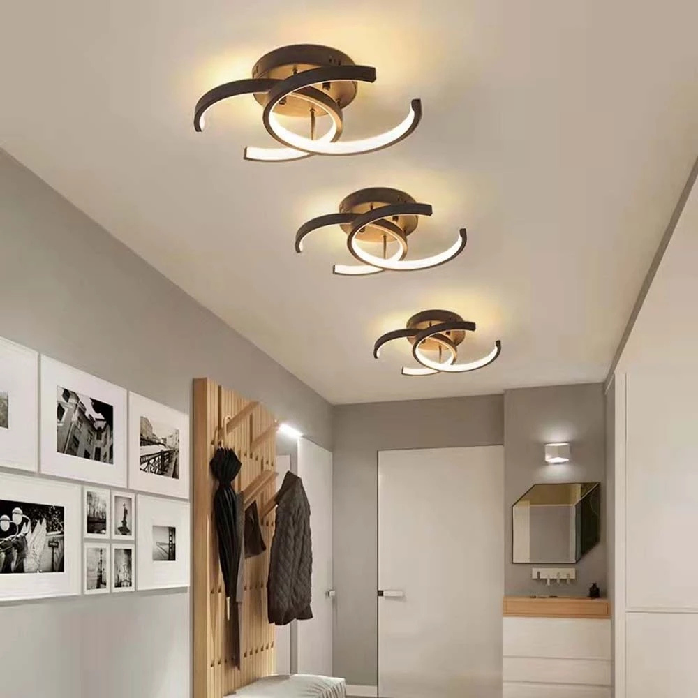 Ceiling Light | Modern Two-Ring LED Fixture for Hallways and Offices