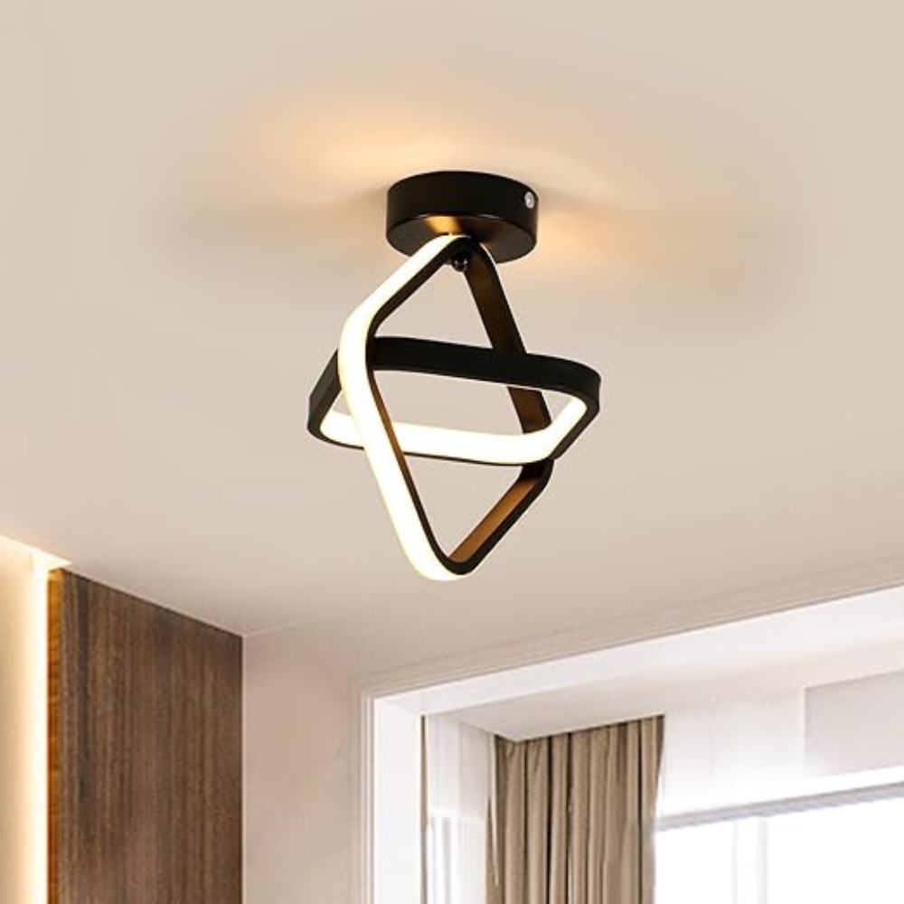 Ceiling Light | Modern Two-Ring LED Fixture for Hallways and Offices