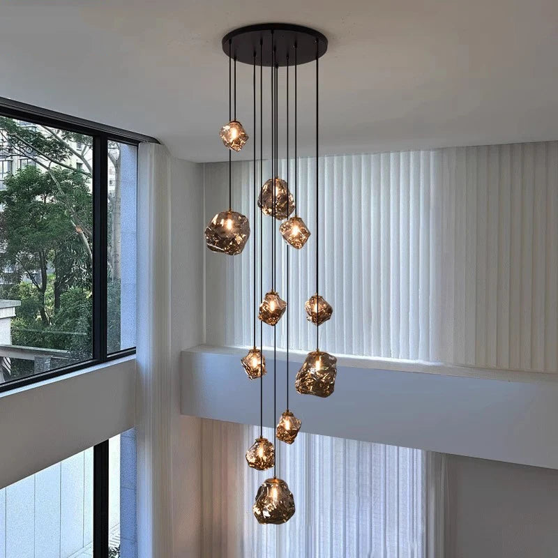 Staircase Chandelier | Long Spiral LED Pendant Light
