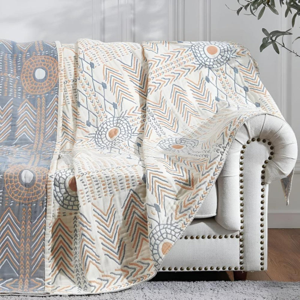 Living Room Chic Throw Blanket | Reversible Design for Versatile Styling