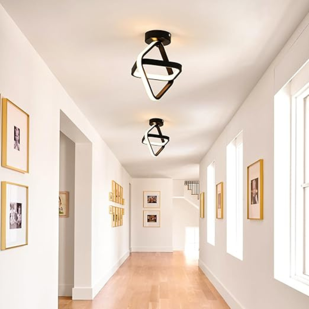 Ceiling Light | Modern Two-Ring LED Fixture for Hallways and Offices