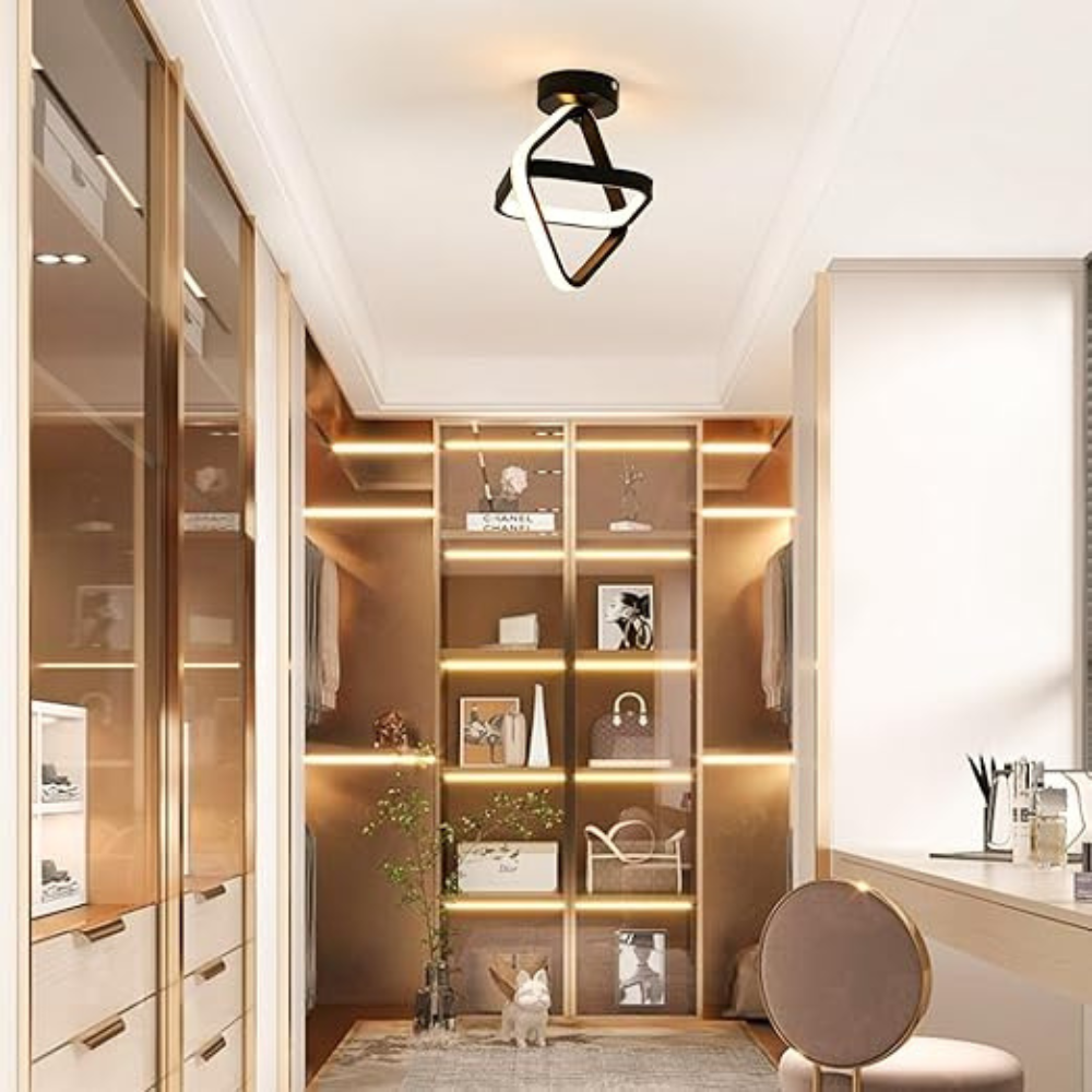 Ceiling Light | Modern Two-Ring LED Fixture for Hallways and Offices