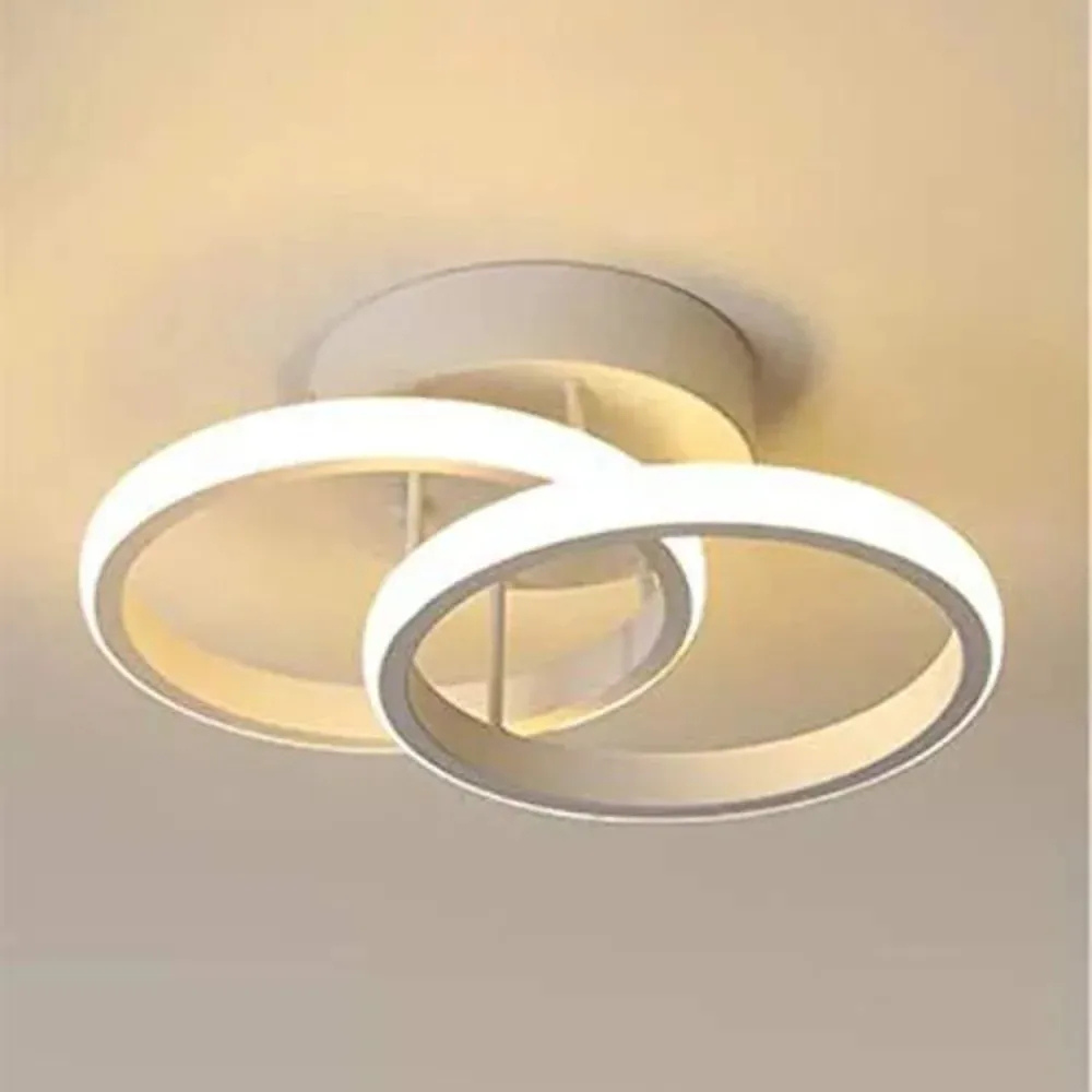 Ceiling Light | Modern Two-Ring LED Fixture for Hallways and Offices