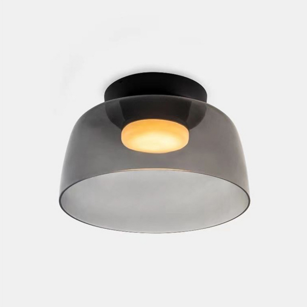 Scandinavian Ceiling Pendant | Modern Frosted Dome Light Fixture