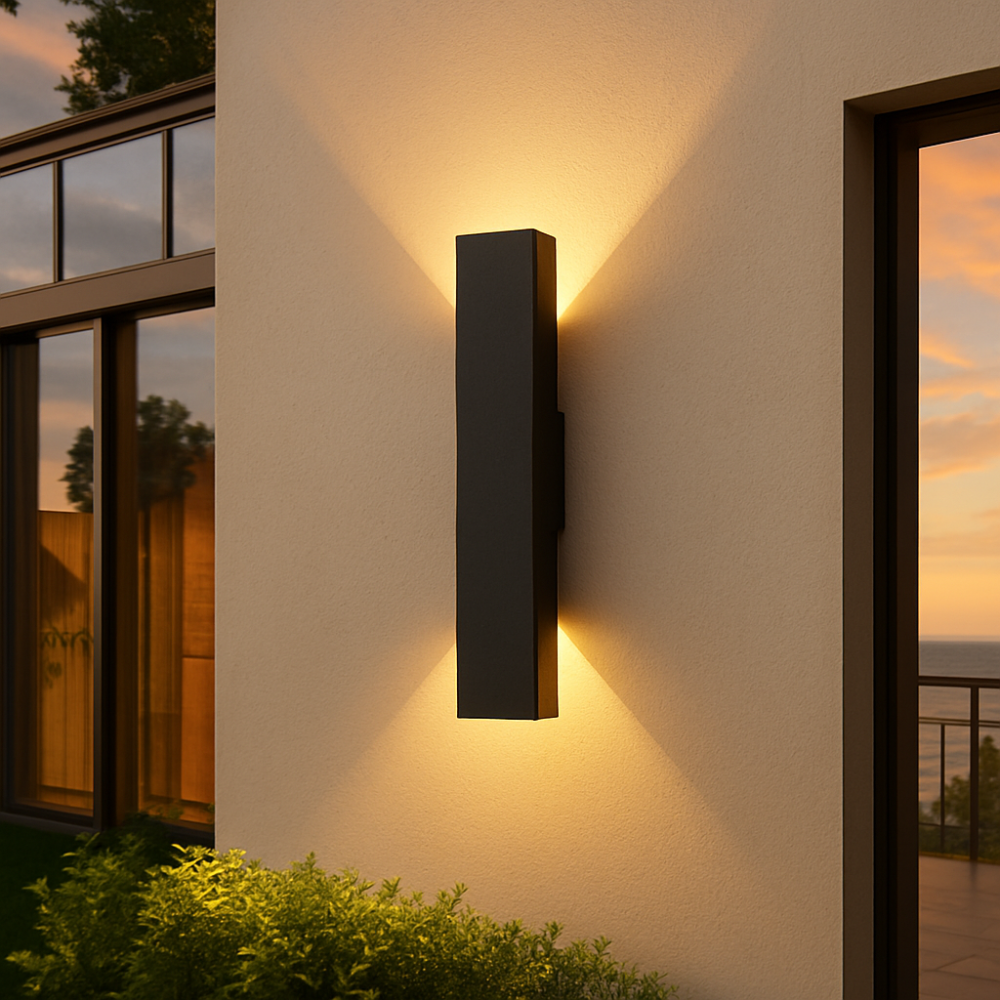 Modern Up Down LED Wall Light | Waterproof Outdoor
