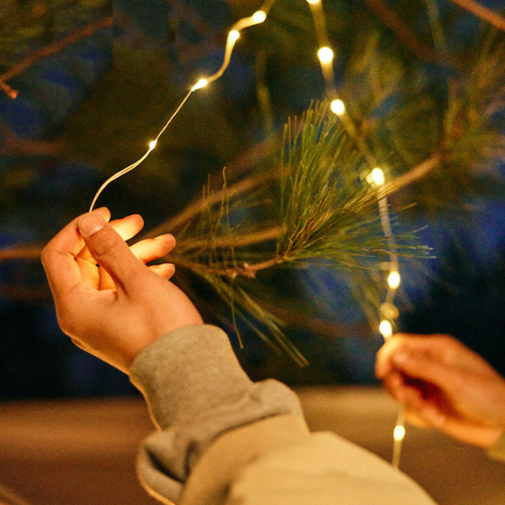 Outdoor Waterproof String Light | Modern Compact Disc Design