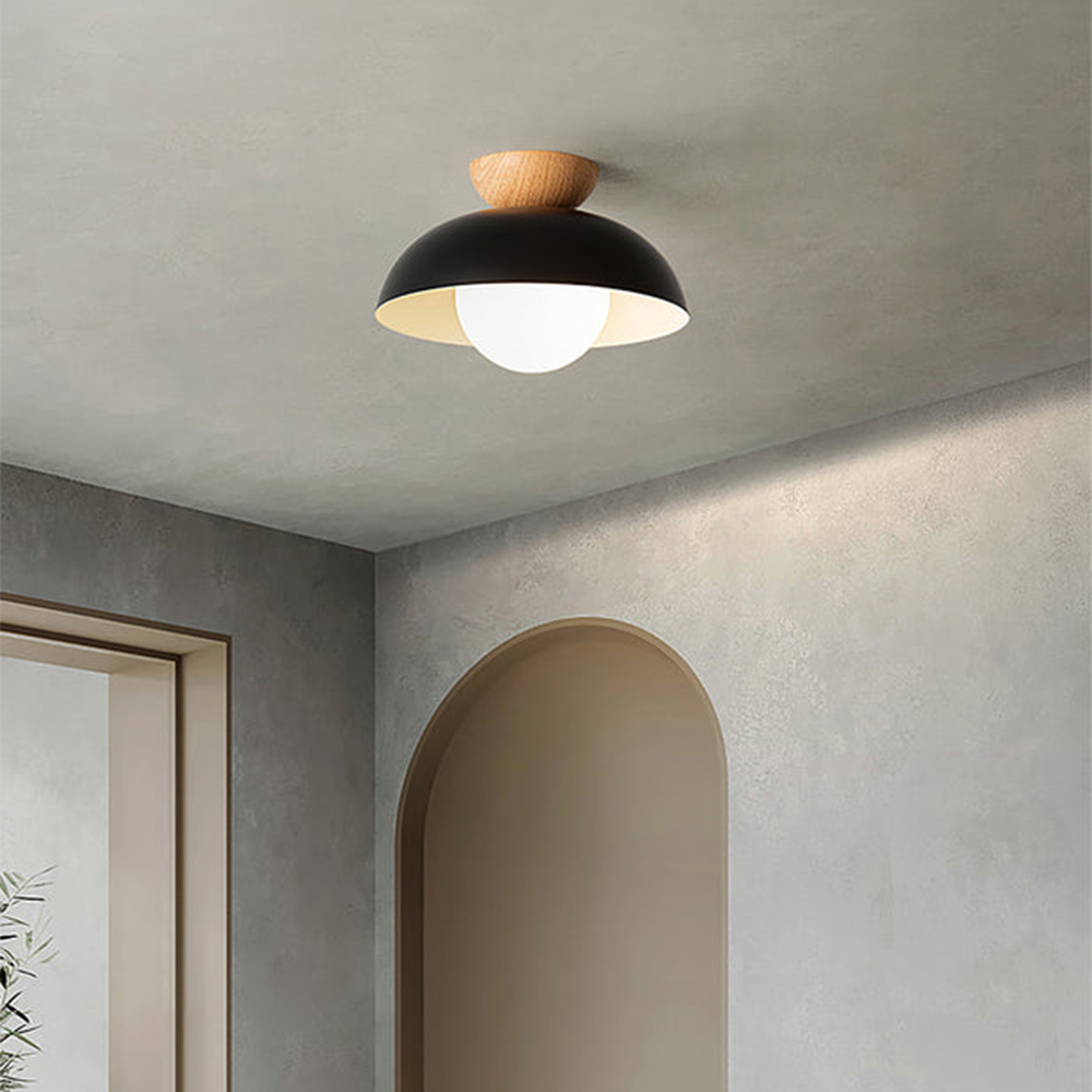 Ceiling Light | Minimalist Nordic Style Dome Semi-Flush Fixture
