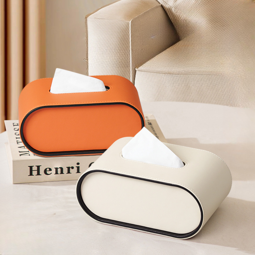 Living Room Elegant Tissue Box Cover | Oval Design