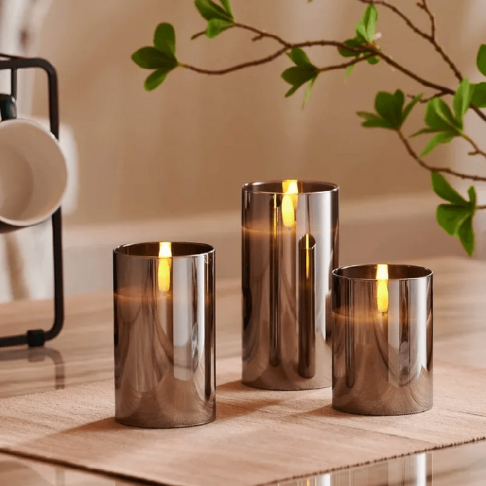 Flickering LED Flameless Candles | Realistic Flame Effect Decor Lights