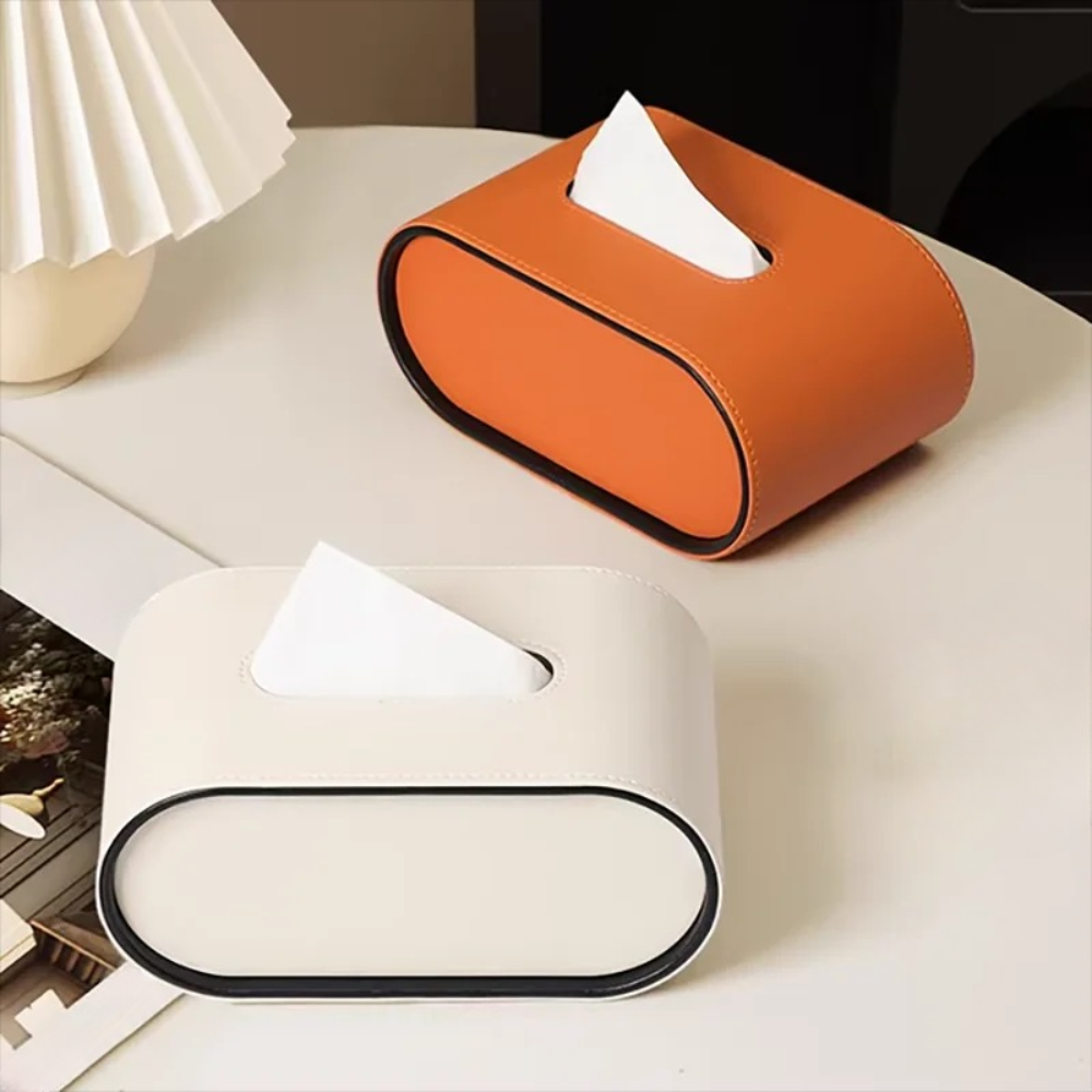 Living Room Elegant Tissue Box Cover | Oval Design