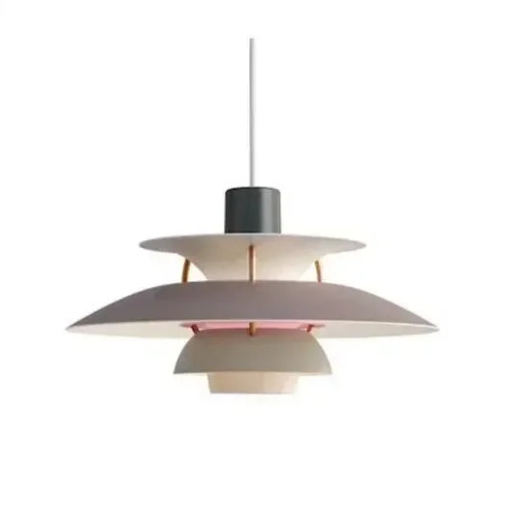 Gradient LED Pendant Light for Living Room | Danish Design Ceiling Chandelier for Kitchen Decor