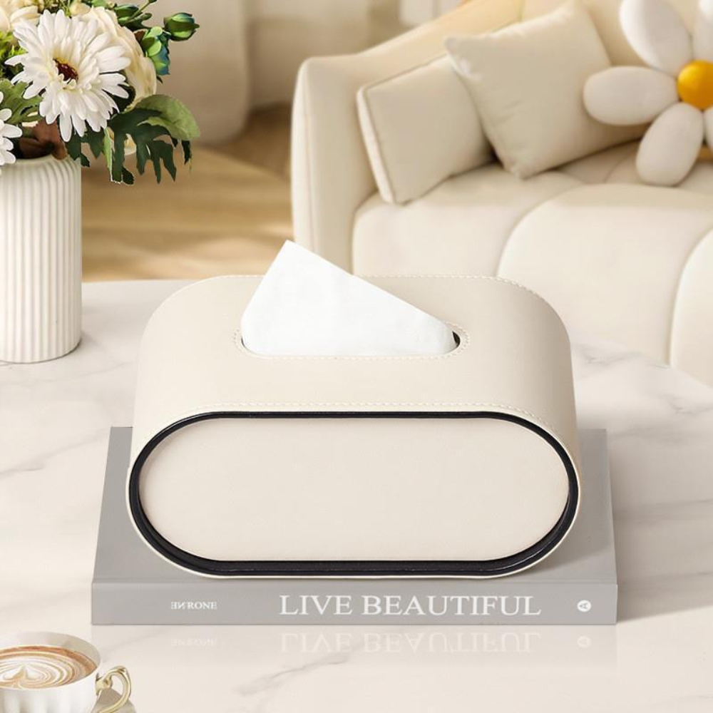 Living Room Elegant Tissue Box Cover | Oval Design