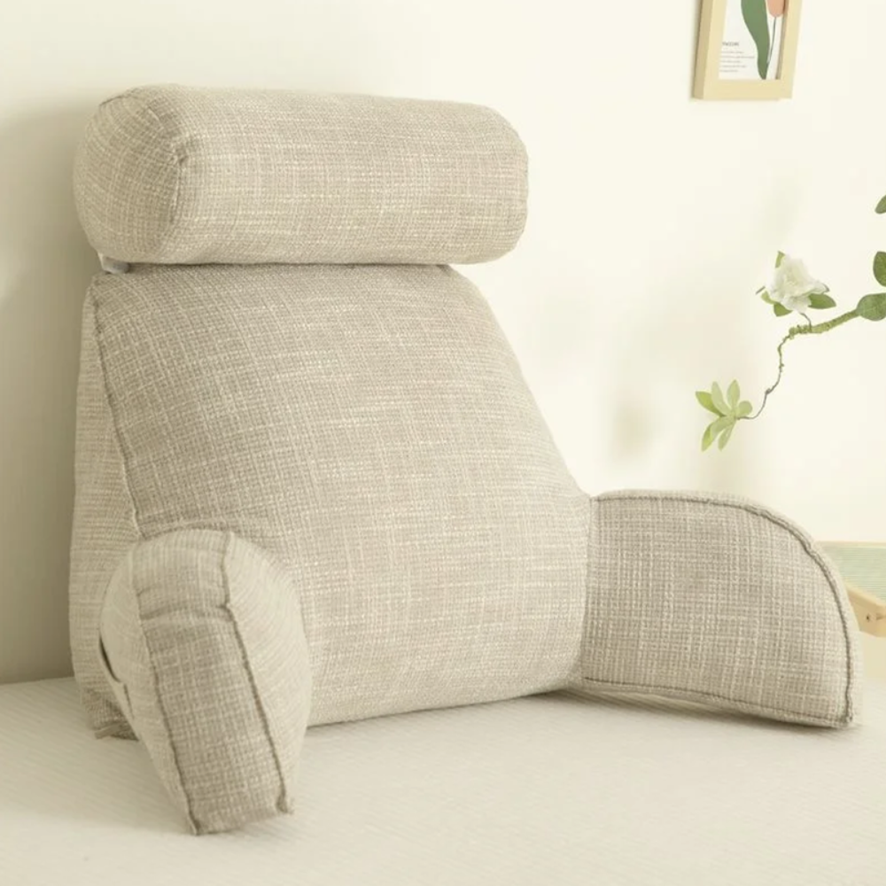 Living Room Ergonomic Backrest Cushion | Adjustable With Armrests and Headrest