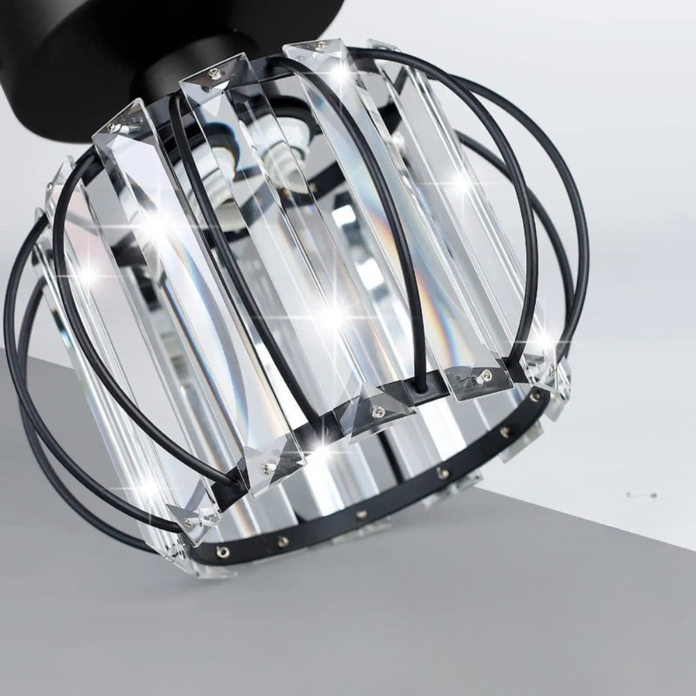 Crystal Flush Light | Nordic-Style Ceiling Fixture for Hallways, Bedrooms, and Dining Spaces