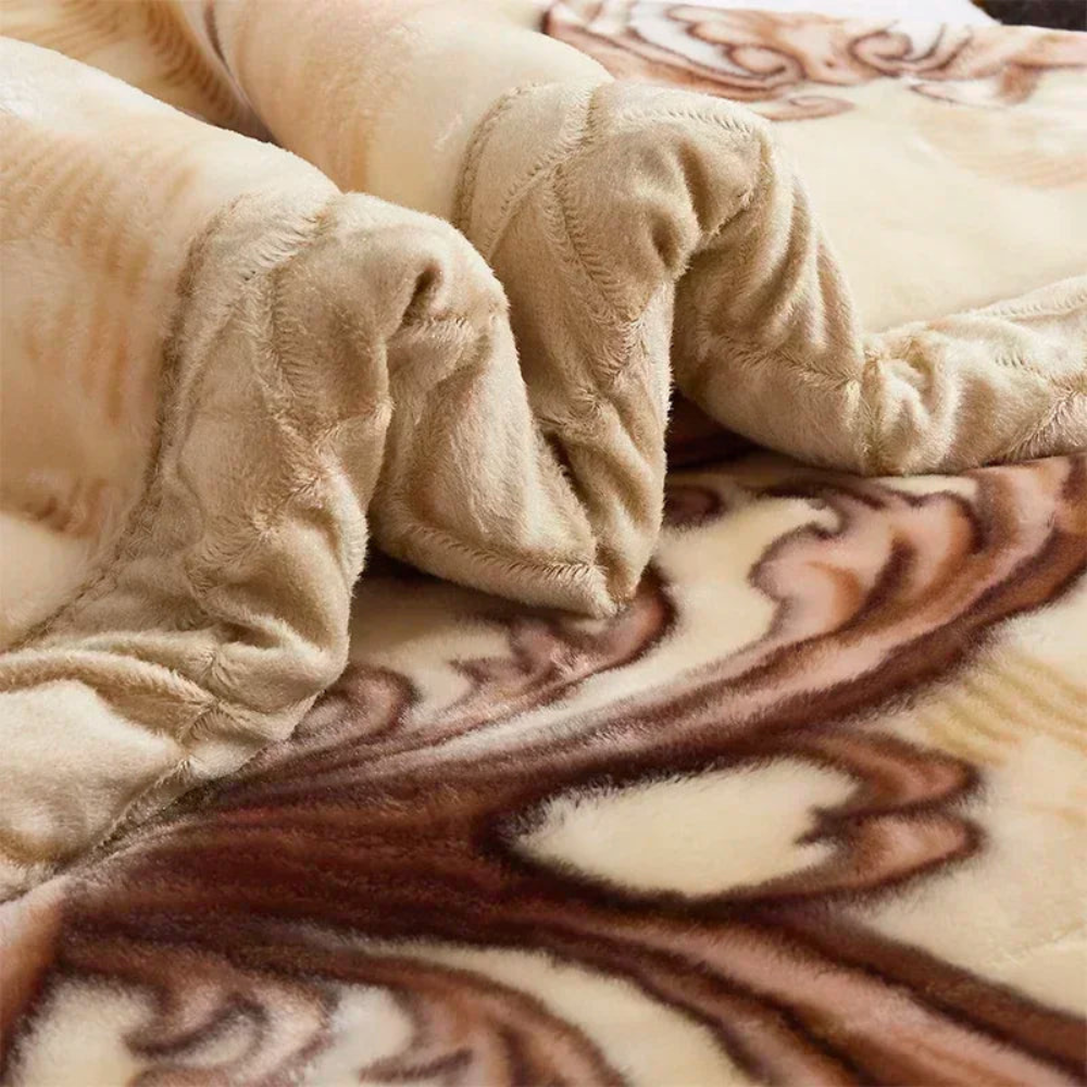 Double Sided Weighted Blanket for Bedroom | Super Soft Quilted Throw for All Season Use