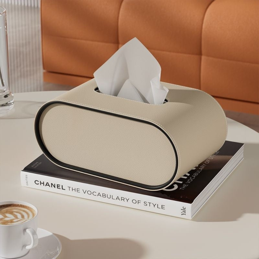 Living Room Elegant Tissue Box Cover | Oval Design