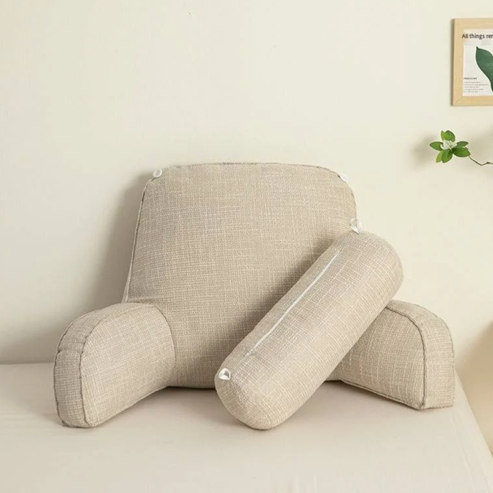 Living Room Ergonomic Backrest Cushion | Adjustable With Armrests and Headrest