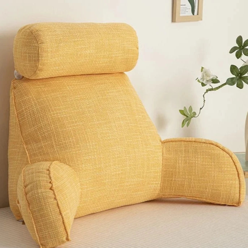 Living Room Ergonomic Backrest Cushion | Adjustable With Armrests and Headrest
