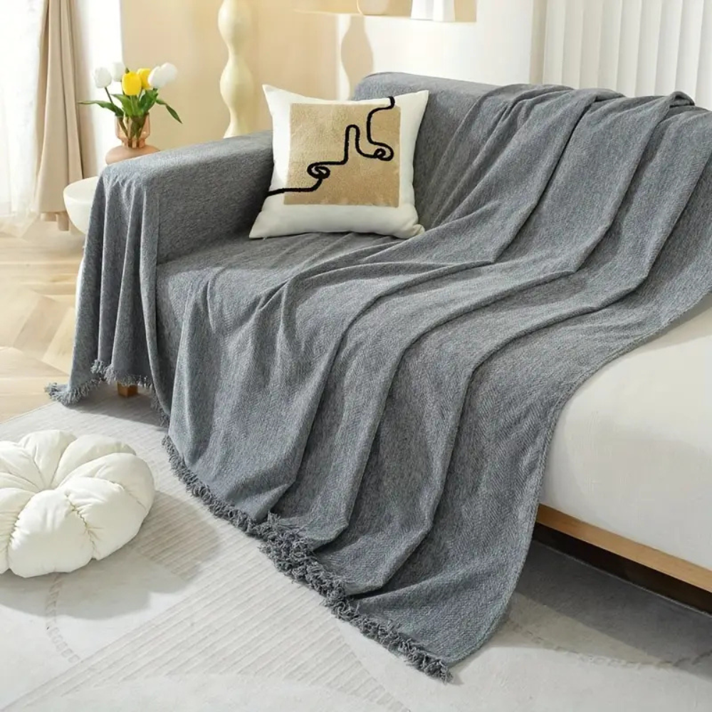 Living Room Pet-Friendly Sofa Cover | Modern Slipcover Design