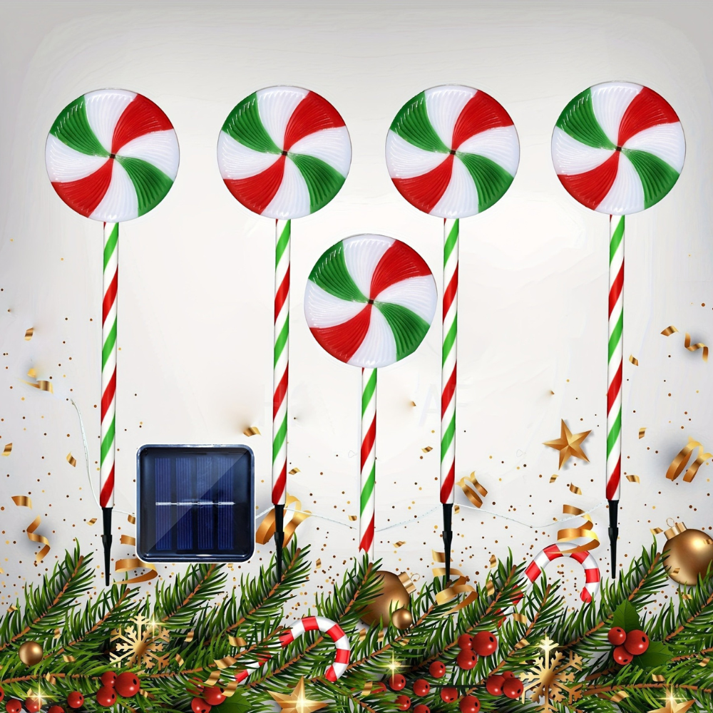 Outdoor Christmas Lights Decoration | Solar Path Windmill