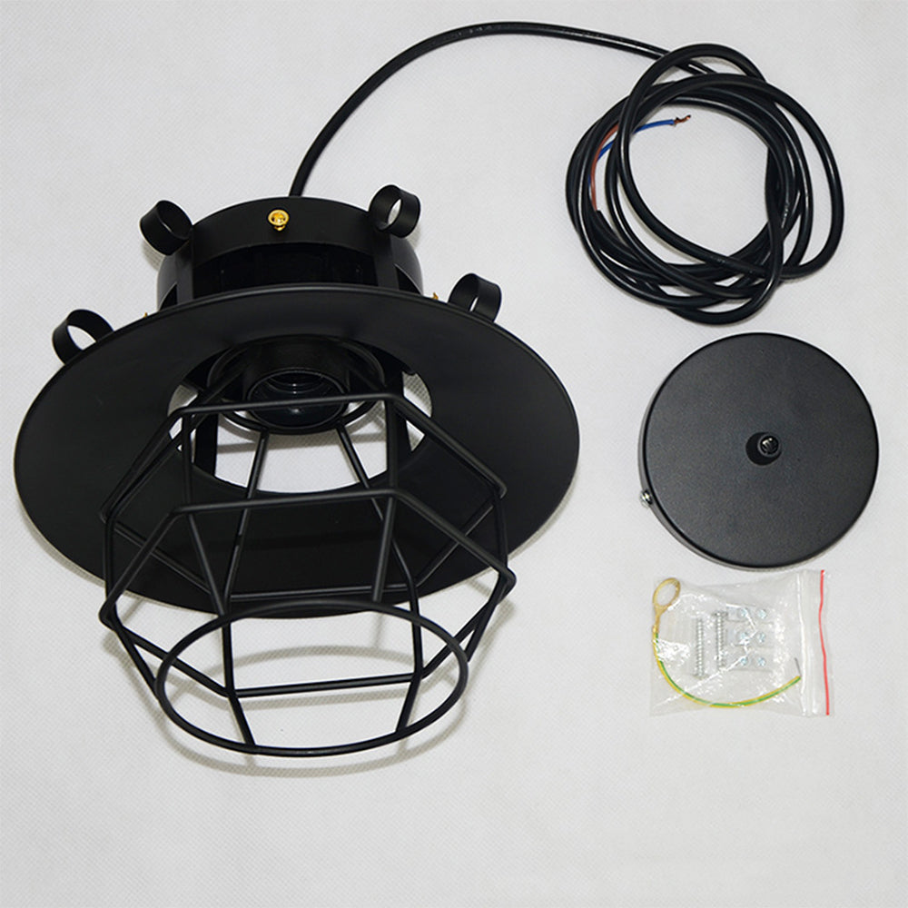 Pendant Light | Industrial Cage Fixture