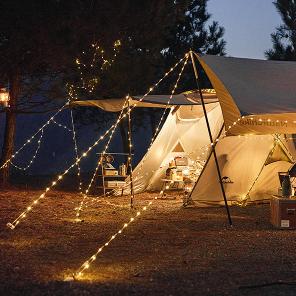 Outdoor Waterproof String Light | Modern Compact Disc Design