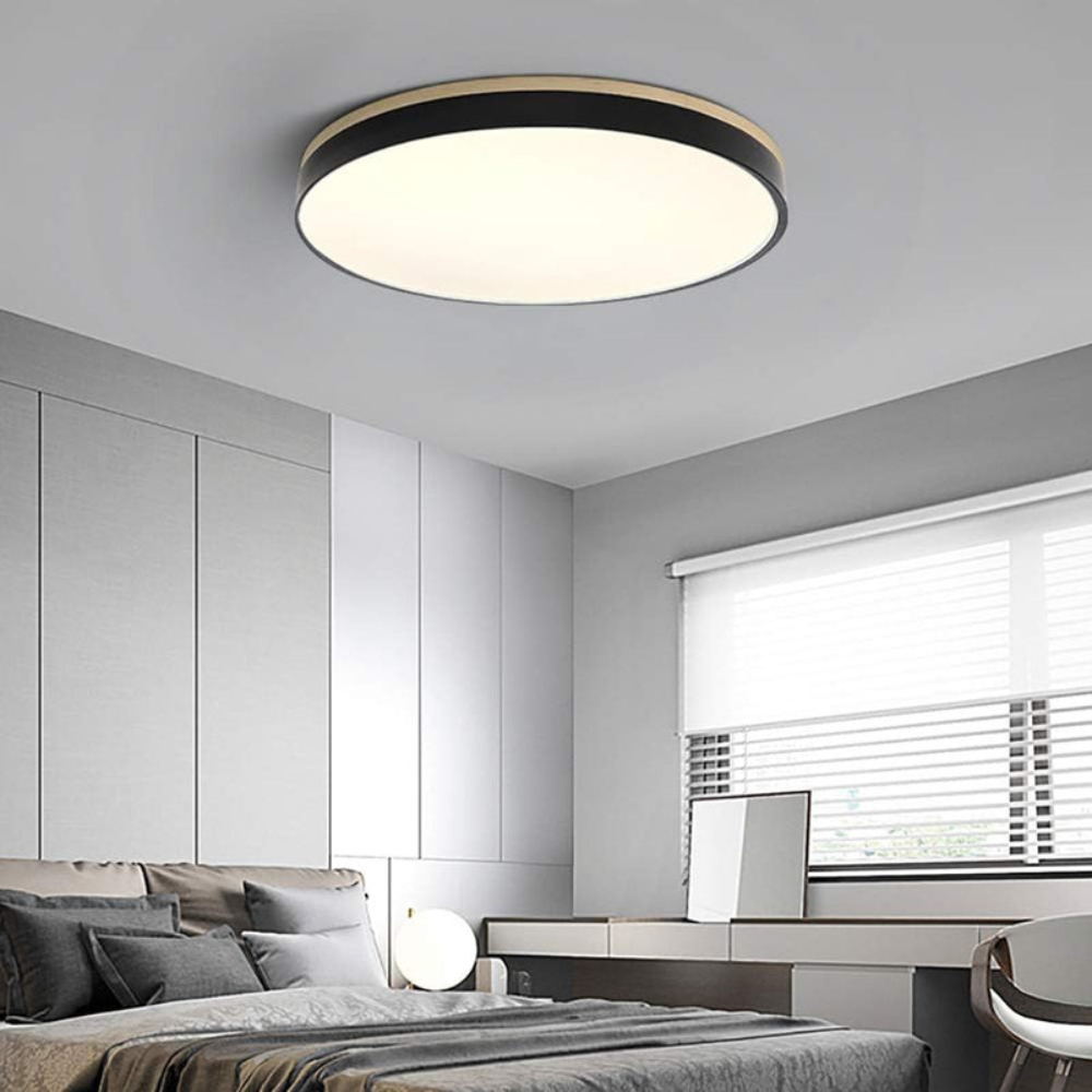 Flush-Mount Ceiling Light | Round Disc Design for Modern Interiors