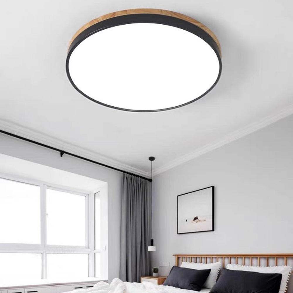 Flush-Mount Ceiling Light | Round Disc Design for Modern Interiors
